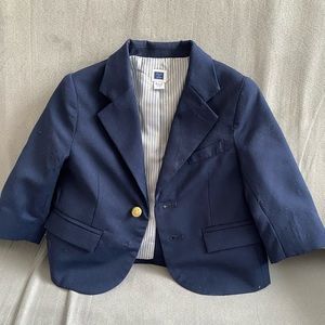 Janie and Jack wool navy blazer, 6-12mo